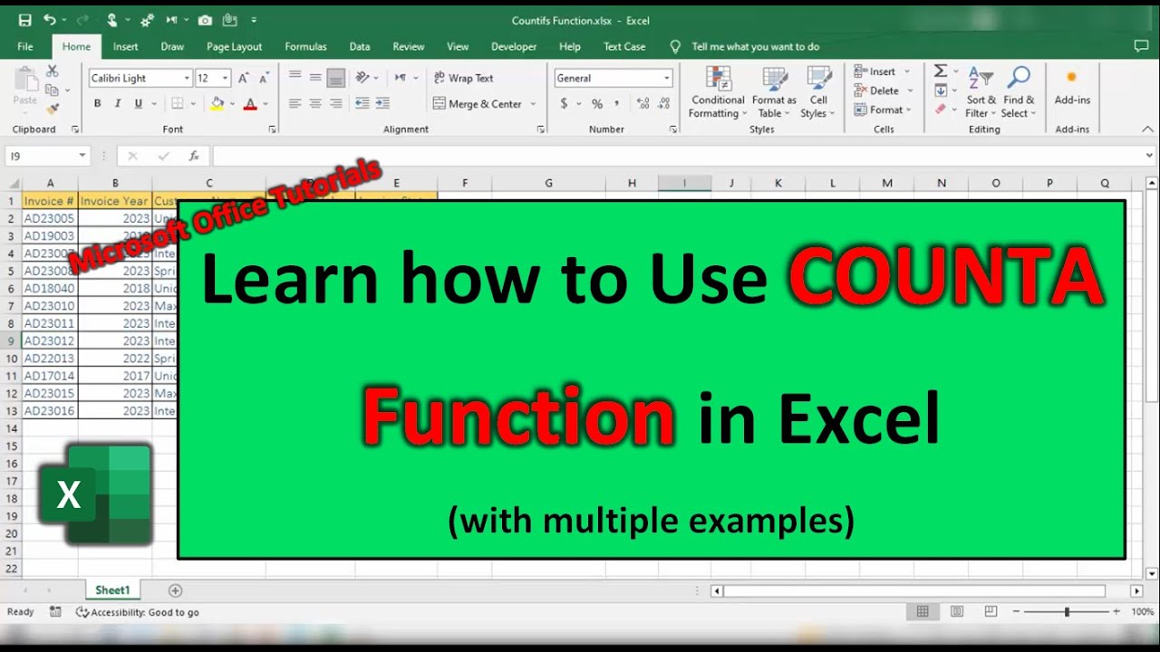 How to Use COUNTA Function in Excel | Excel Functions