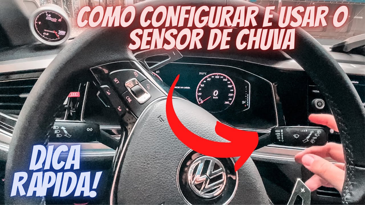COMO UTILIZAR O SENSOR DE CHUVA DO CARRO!