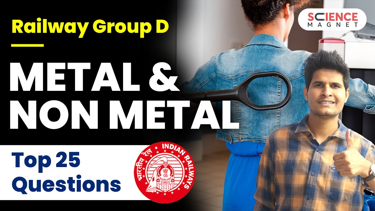 Railway Group D 🤩 Metal & Non Metal | Top 25 Questions by Neeraj Sir #metal #nonmetal #sciencemagnet