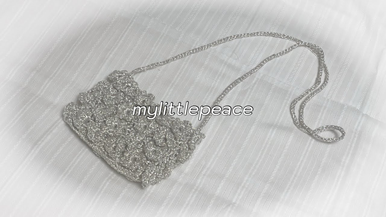 Mylittlepeace flower micro bag || 여름에 실버는 포기못하지 || 뜨개로그 || 코바늘 