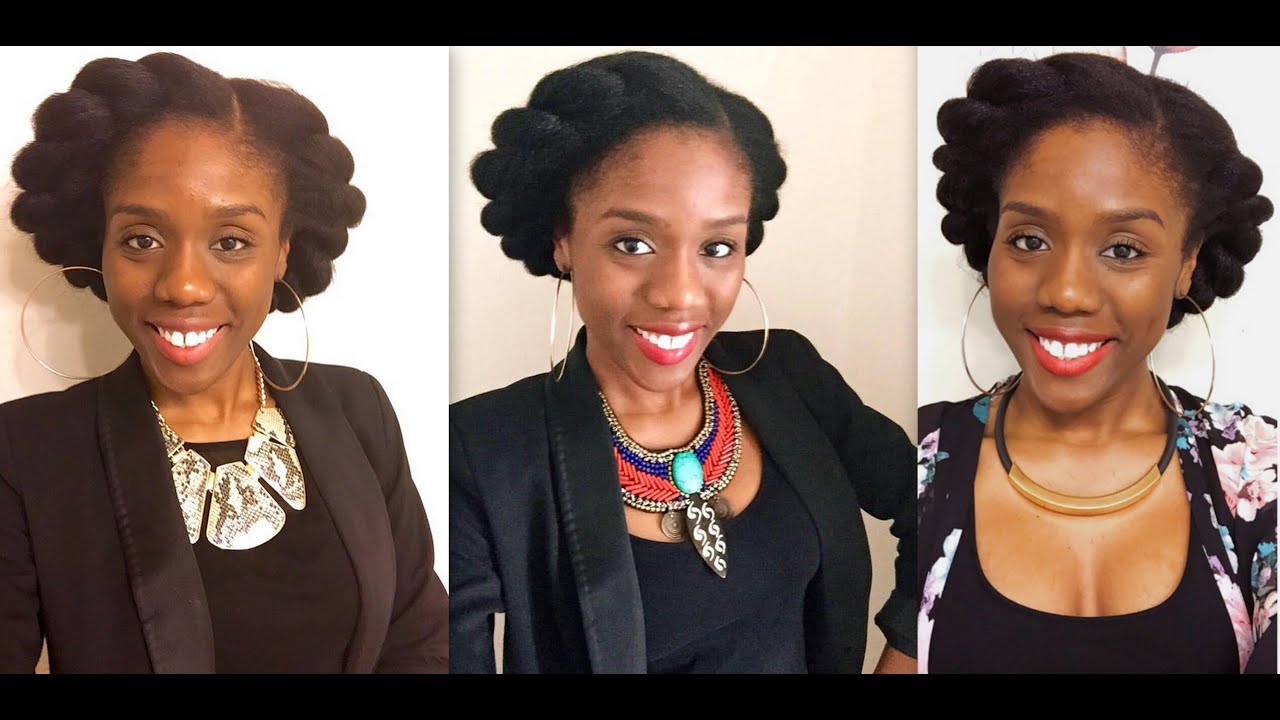 How To: Crown Twist On Blow Dried Natural Hair