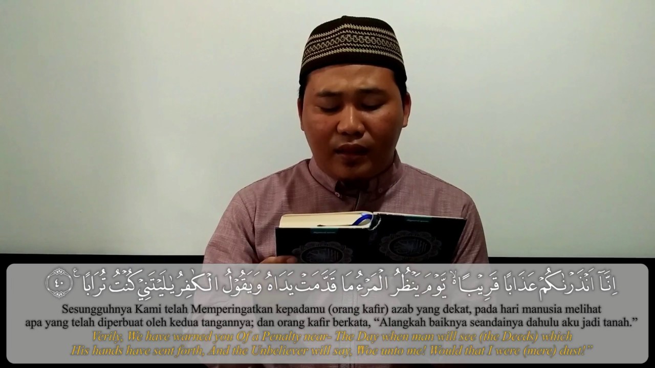 Ustadzkris Melantunkan Surat An Naba An Nazi'at & 'Abasa dg Irama Bayati - Potongan PLQM Season2