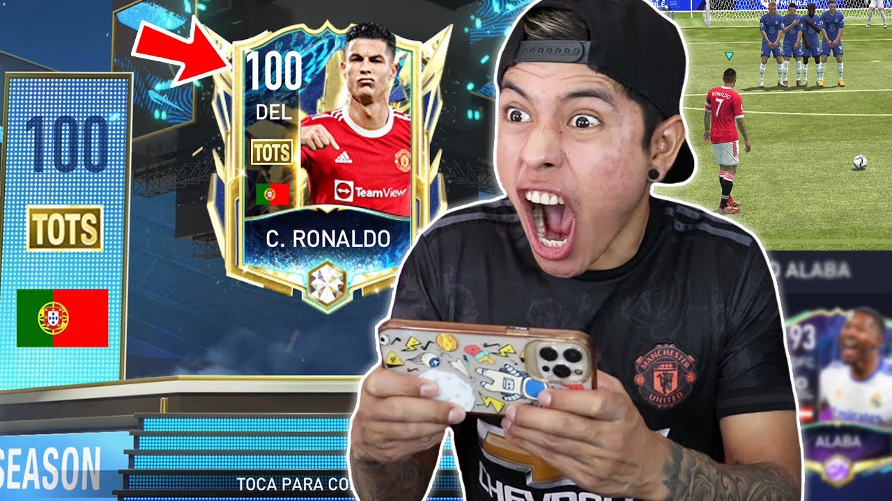 AL FIN LOGRÉ SACAR A CRISTIANO RONALDO en FIFA MOBILE 😱 *100 GRL*