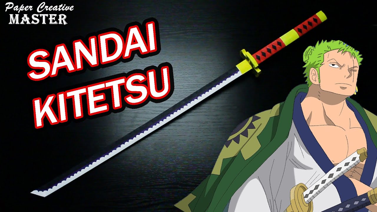 How to make a katana Zoro Sandai Kitetsu from paper. One Piece