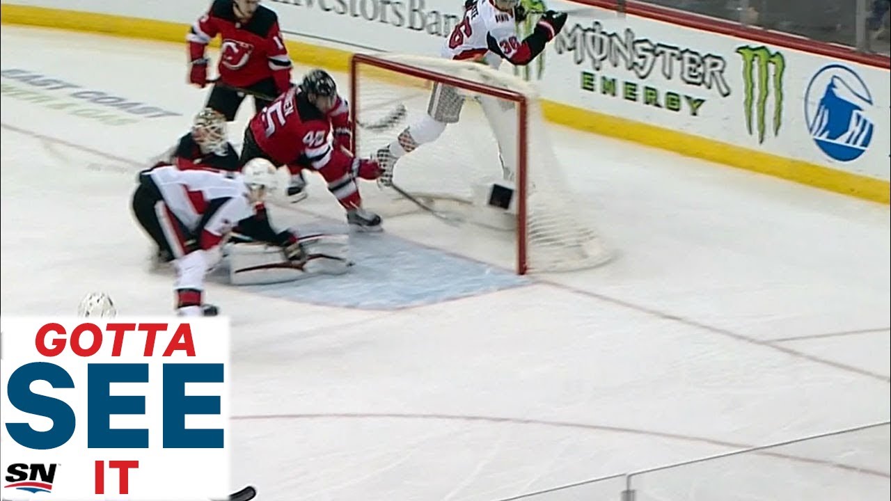 GOTTA SEE IT: Sami Vatanen&rsquo;s Epic Goal-Line Save Springs Kyle Palmieri And Taylor Hall For Goal