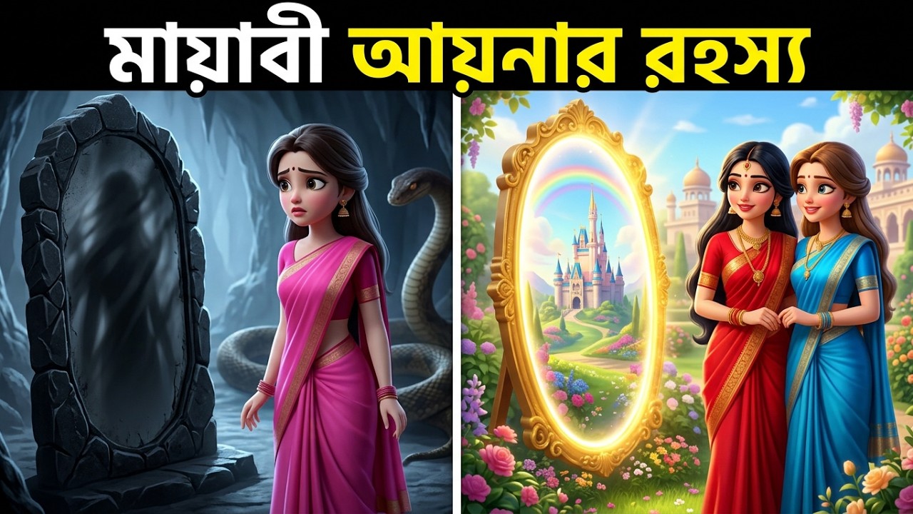 পরী ও জাদু আয়না দুই রাজকন্যার ভালোবাসা জাদুকরী গল্প | বাংলা রূপকথা | Bangla Cartoon Rupkothar Golpo