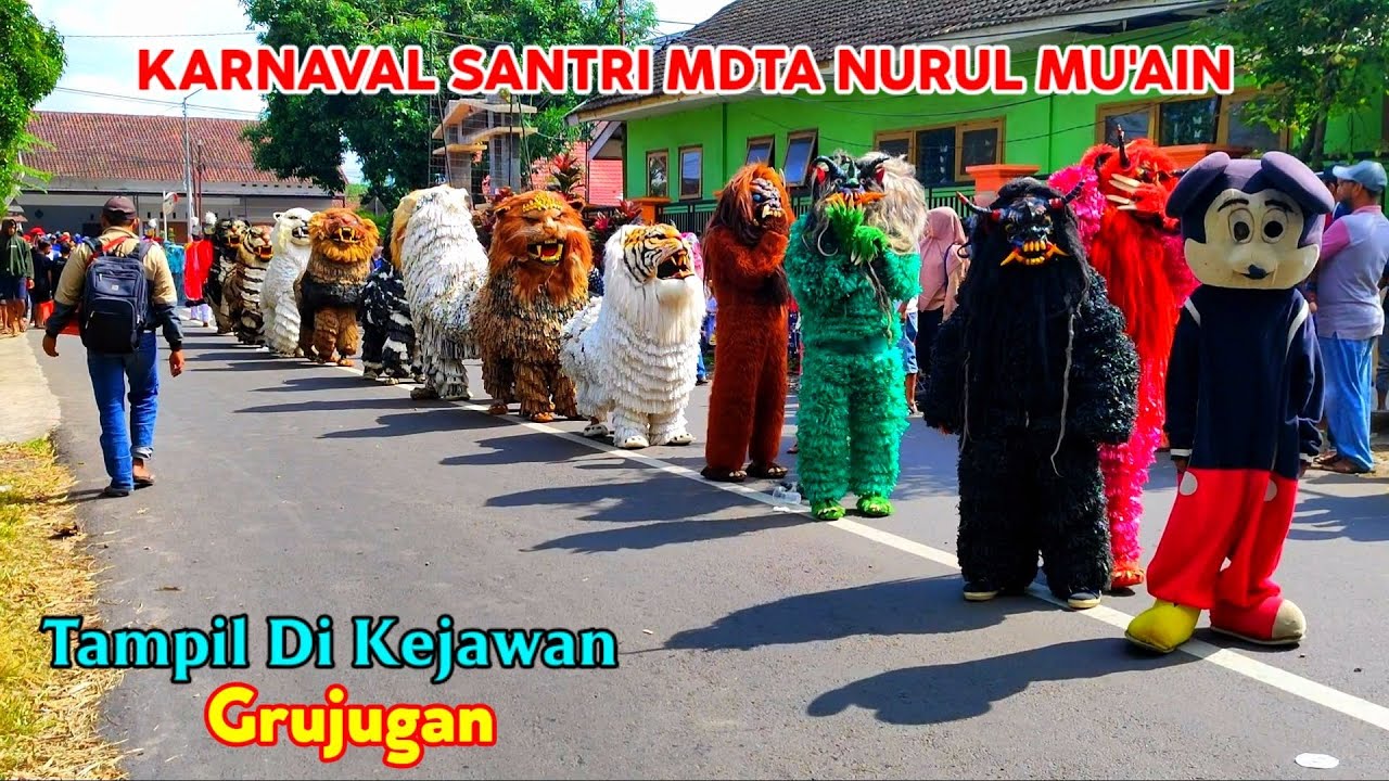Can Macanan Singo Raung Cilik Di undang Acara KARNAVAL FASHION SANTRI Tampil Di KEJAWAN Grujugan