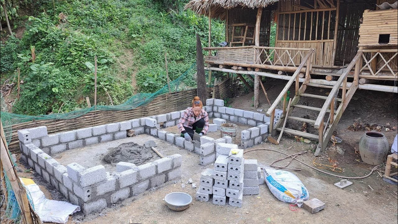 Amazing build farm, Build House for pig, Green forest life, free bushcraft, my bushcraft