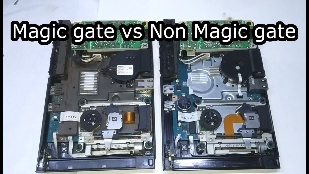 Perbedaan PS2 slim seri 90006 magic gate & non magic gate