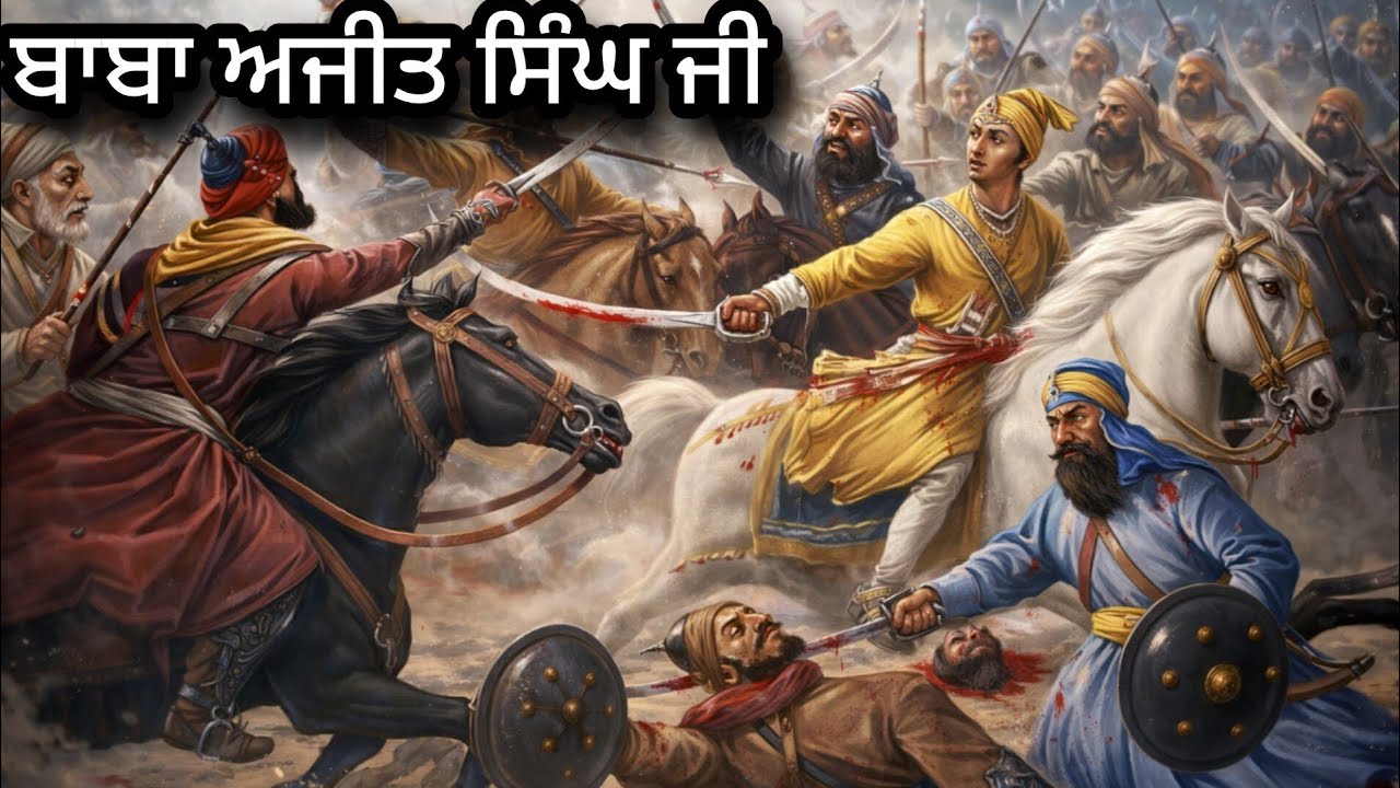 ਬਾਬਾ ਅਜੀਤ ਸਿੰਘ ਜੀ ਜੰਗੇ ਮੈਦਾਨ ਵਿੱਚ ਮੁਗਲਾਂ ਨਾਲ ਲੋਹਾ ਲੈਂਦੇ ਹੋਏ ||Giani Sher Singh Ji Gurbani RemixKatha