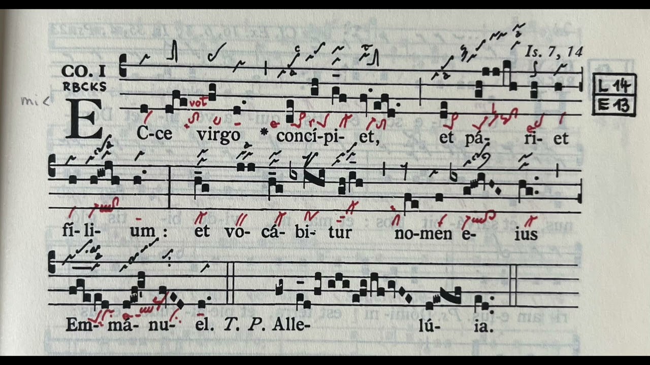 Ecce virgo concipiet - Communio in Dominica IV Adventus