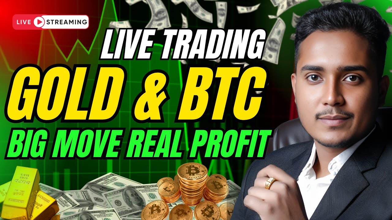 🔴 LIVE Crypto & Gold Market Analysis | Swing Trading Q&A