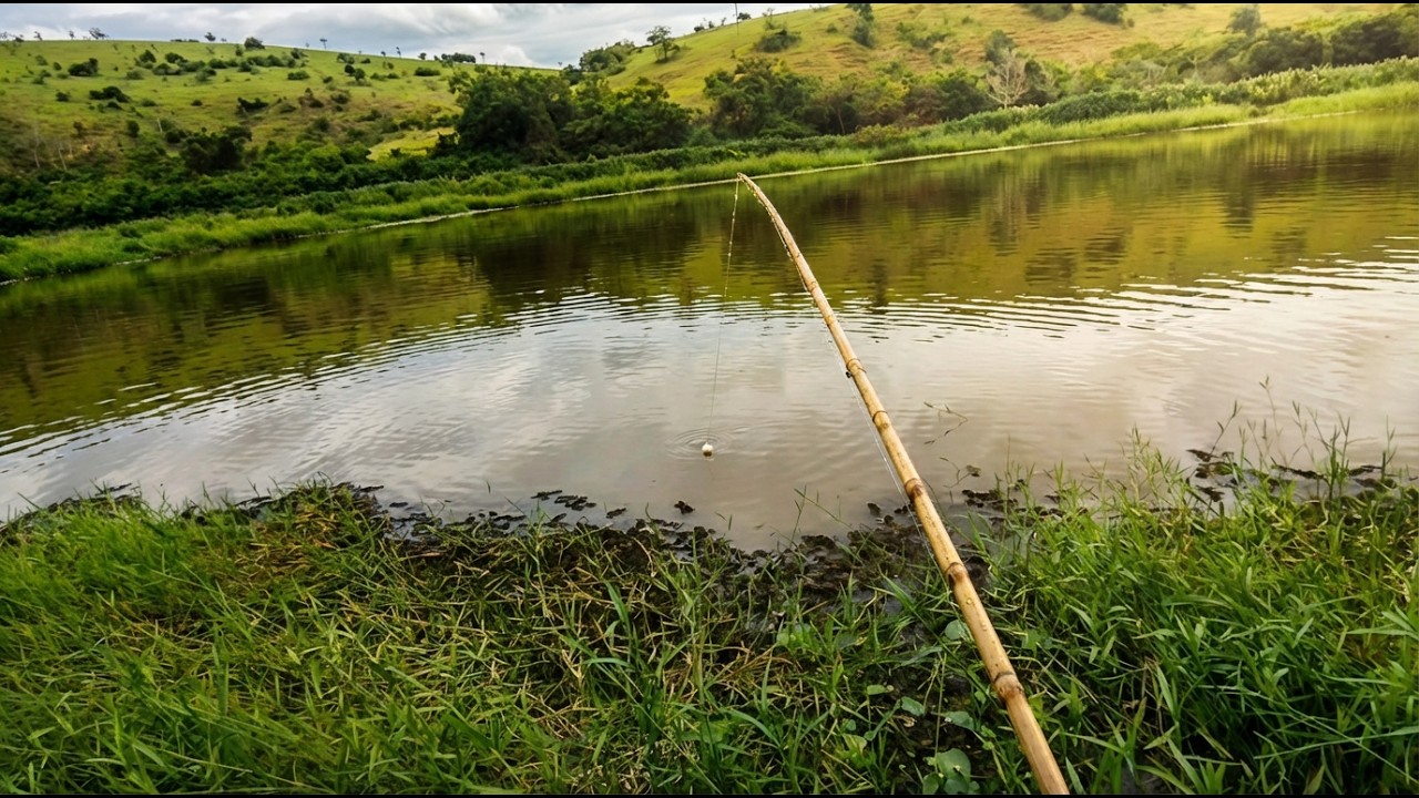 Tempo fechou na pescaria, arrisquei pegar chuva?