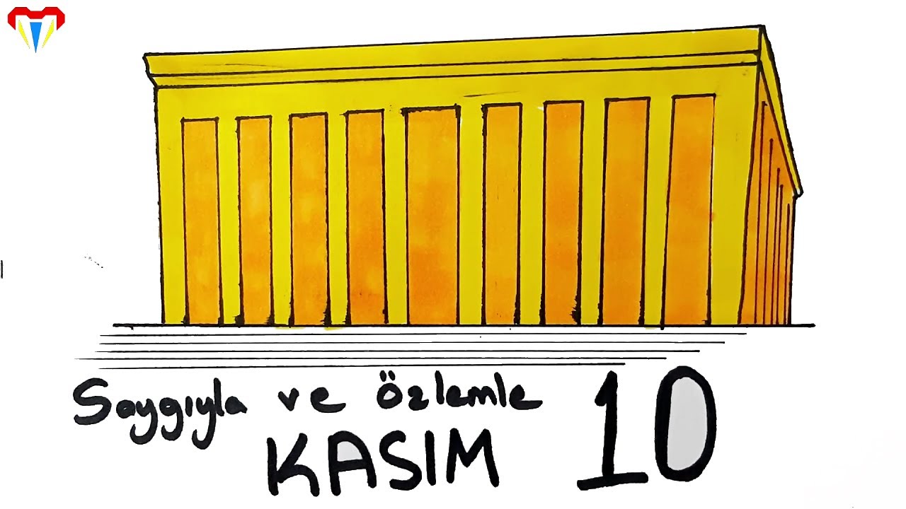 10 kasım resmi, anıtkabir nasıl çizilir, anitkabir resmi,