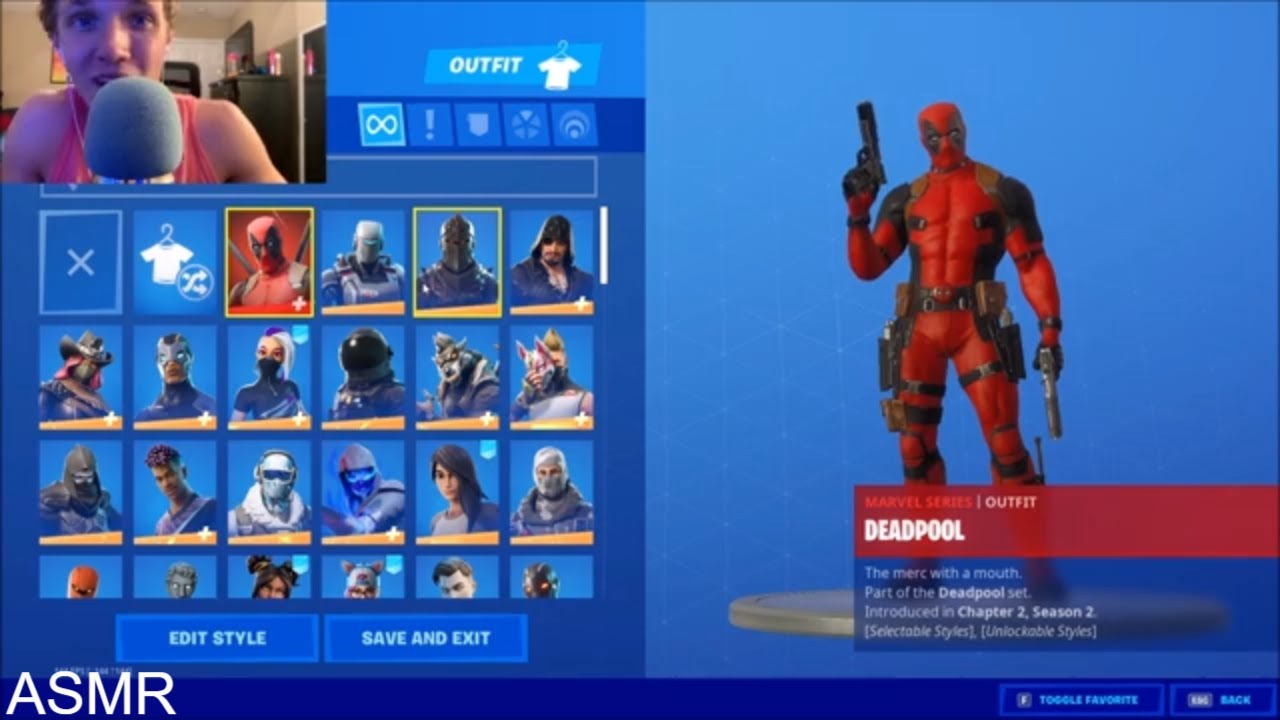 ASMR Fortnite Locker Showcase! (Updated)
