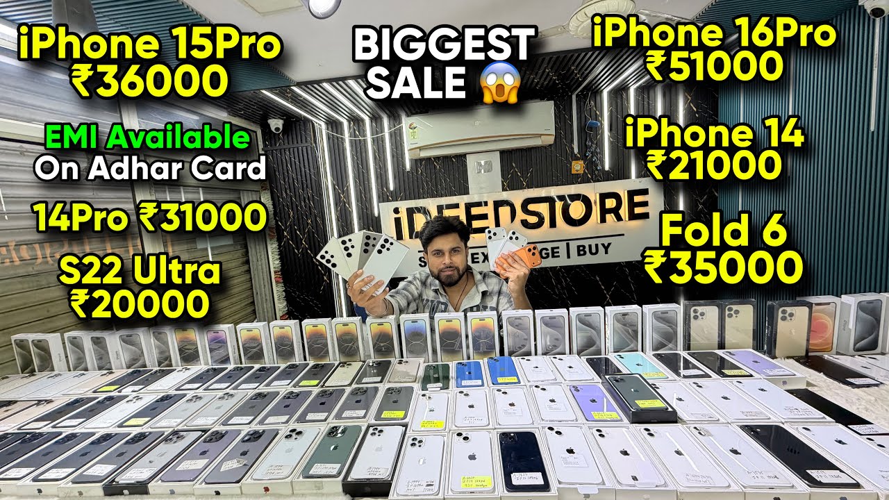 Biggest iPhone Sale Ever 🔥| Cheapest iPhone Market | Second Hand Mobile | iPhone 16 Pro iPhone 17
