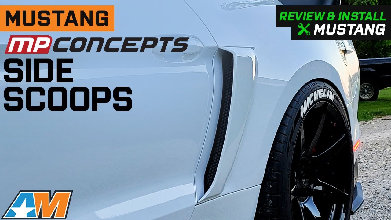 2015-2022 Mustang MP Concepts Side Scoops with Inserts; Unpainted Review & Install