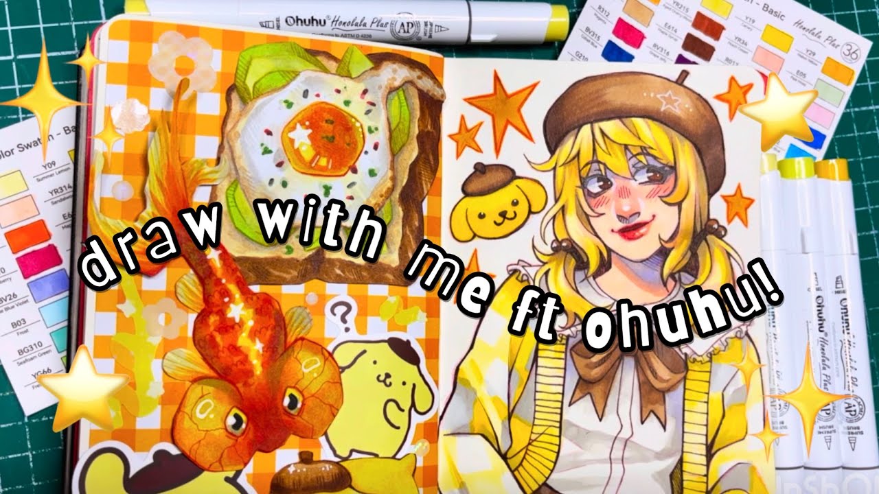 Draw With Me ft Ohuhu Honolulu Plus Markers ✨