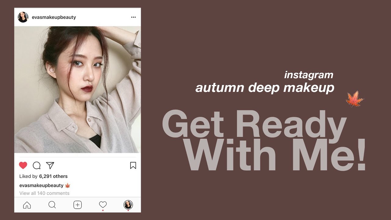 ENG) 버건디 머리 하고 가을딥 메이크업 같이 준비해요! Autumn Deep Makeup GRWM!ㅣEVA