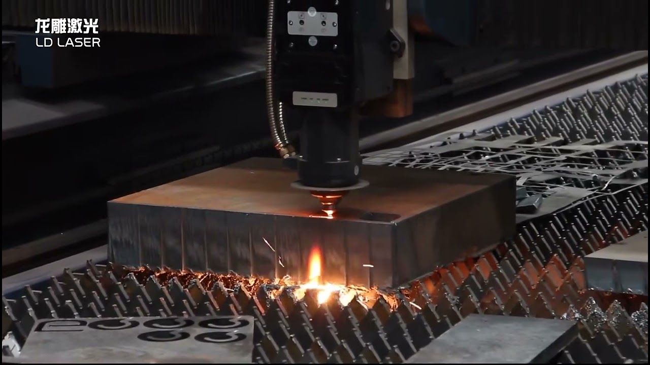40000W Cutting 100mm carbon steel--LD LASER