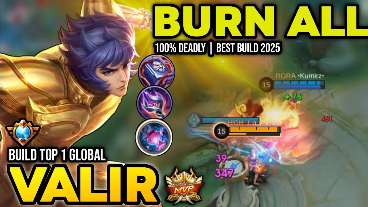 VALIR BEST BUILD 2025 | BUILD TOP 1 GLOBAL VALIR GAMEPLAY | MOBILE LEGENDS✓