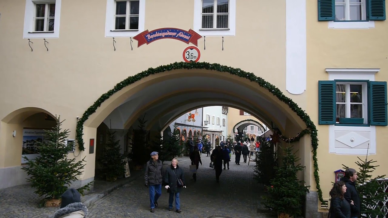 D: Berchtesgaden. Oberbayern. Eindrücke aus der Ortsmitte. Dezember 2018