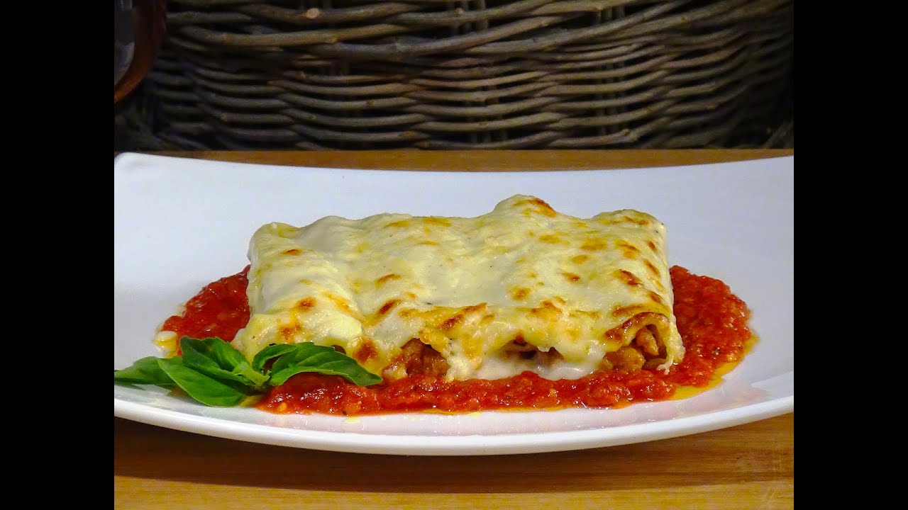 Canelones de pollo con setas portobello - La Cocina de Loli Domínguez. Loli Domínguez