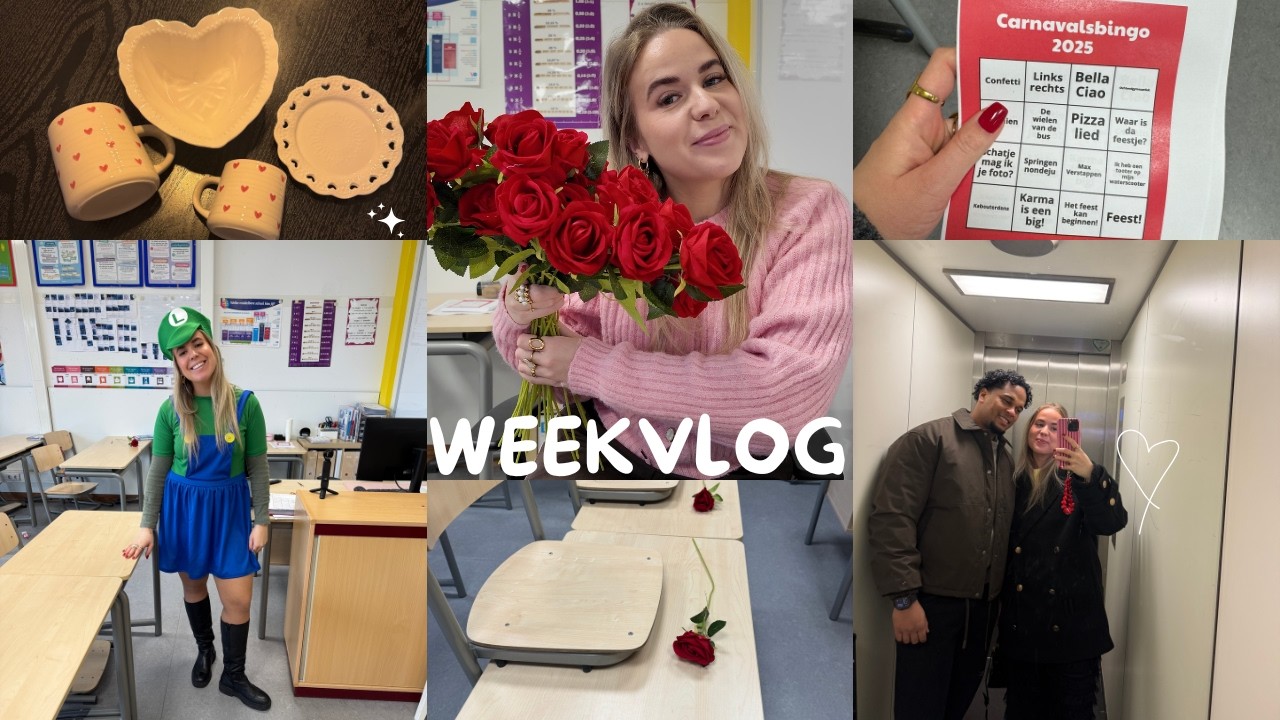 Dit kreeg ik voor Valentijnsdag ❤️😱 & Carnaval vieren op school 🤡