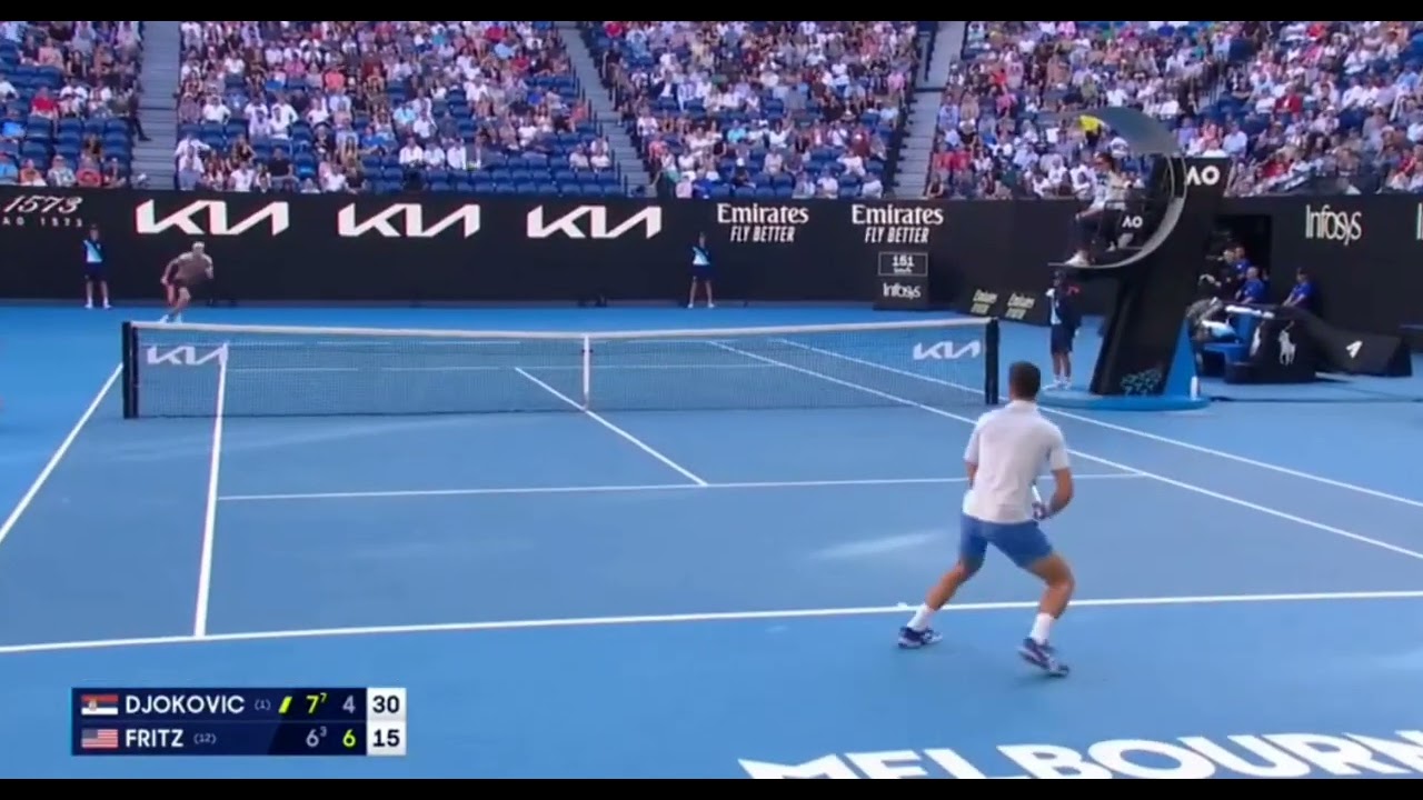 Хайлайты Джокович vs Фритц #AO24