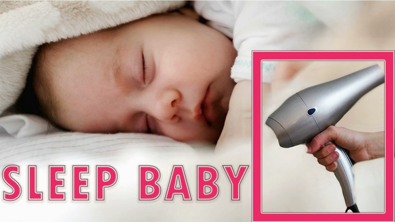 Um Babys schläfrig zu machen, das farbenfrohe Geräusch eines Föns - farbenfrohes Geräusch