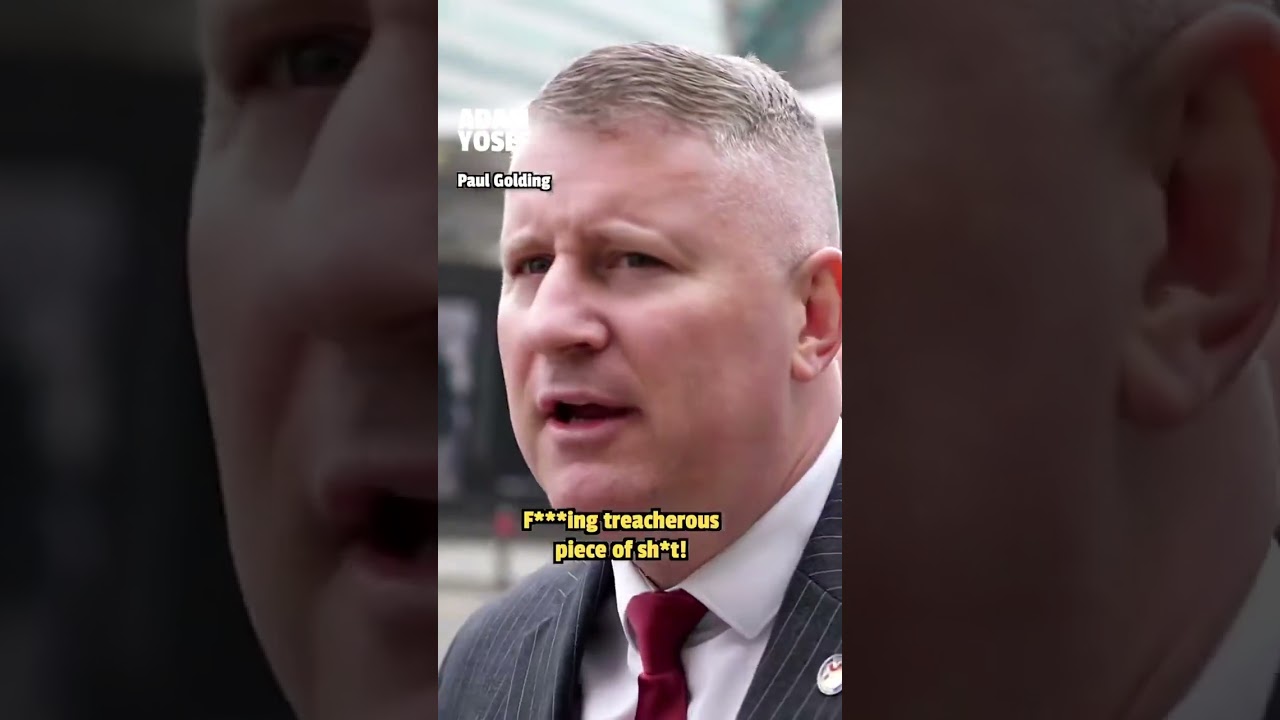 Paul Golding of Britain first gets into heated argument