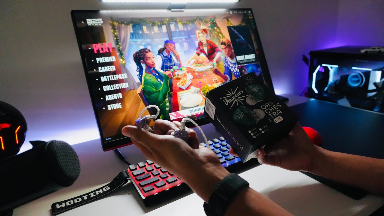 Gaming Vlog 🎮 Valorant but it's chill lo-fi 🌤️ + Unboxing Kiwi Ears Orchestra Lite IEMs 🎧