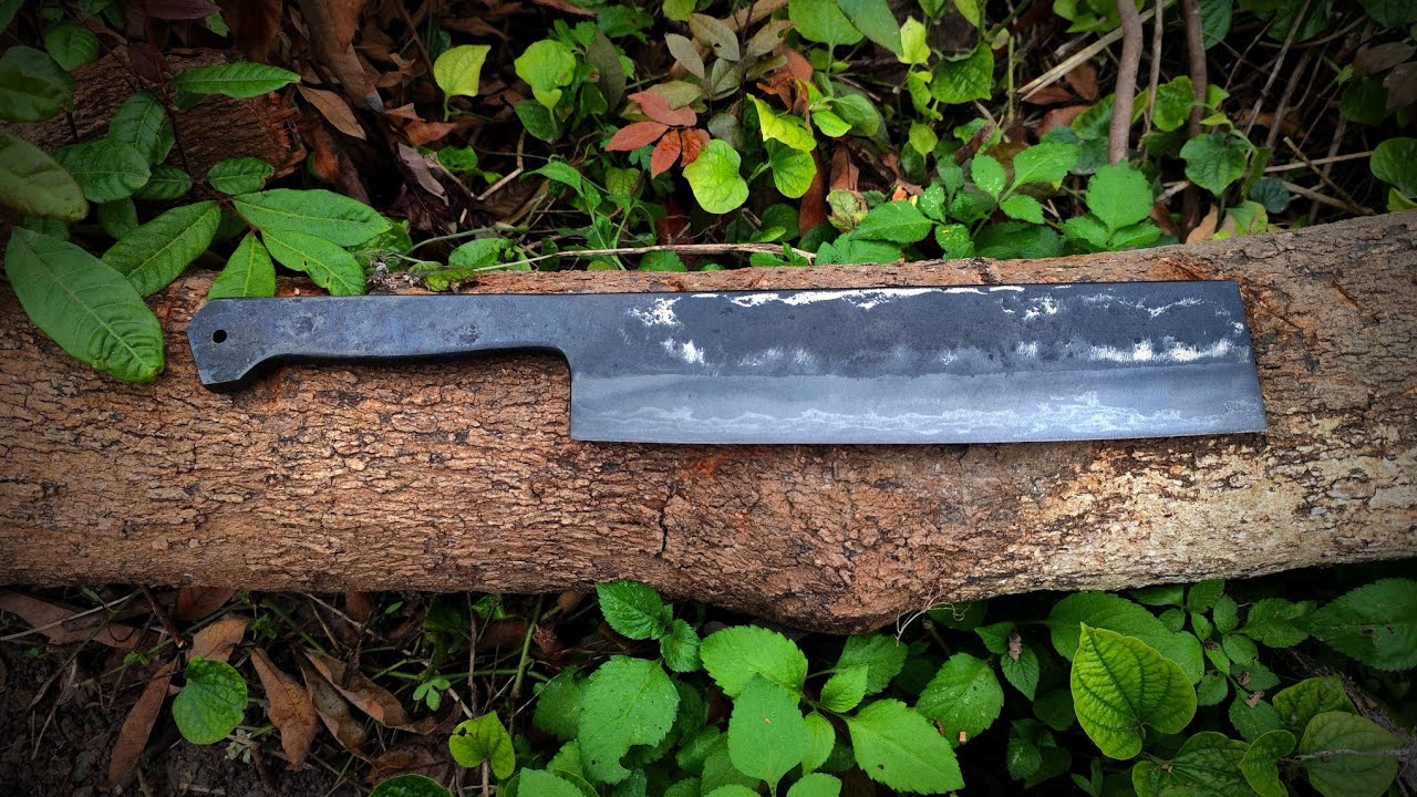 I forged a rudimentary version of a Damascus knife. 