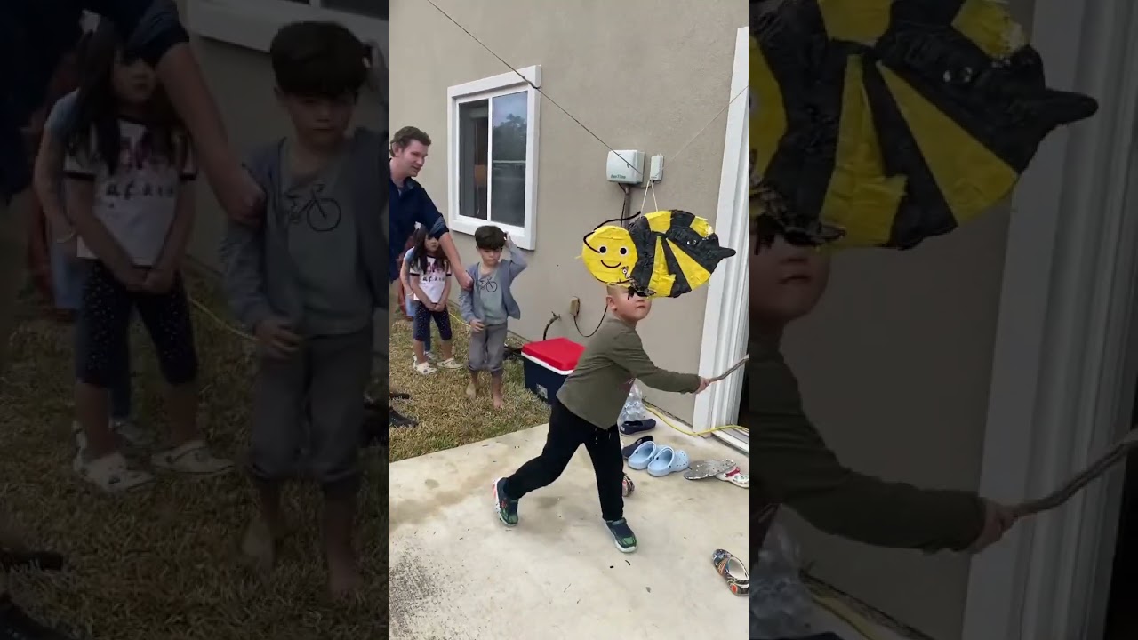 This is how you break it open #pinata #birthdayparty #fun #shorts