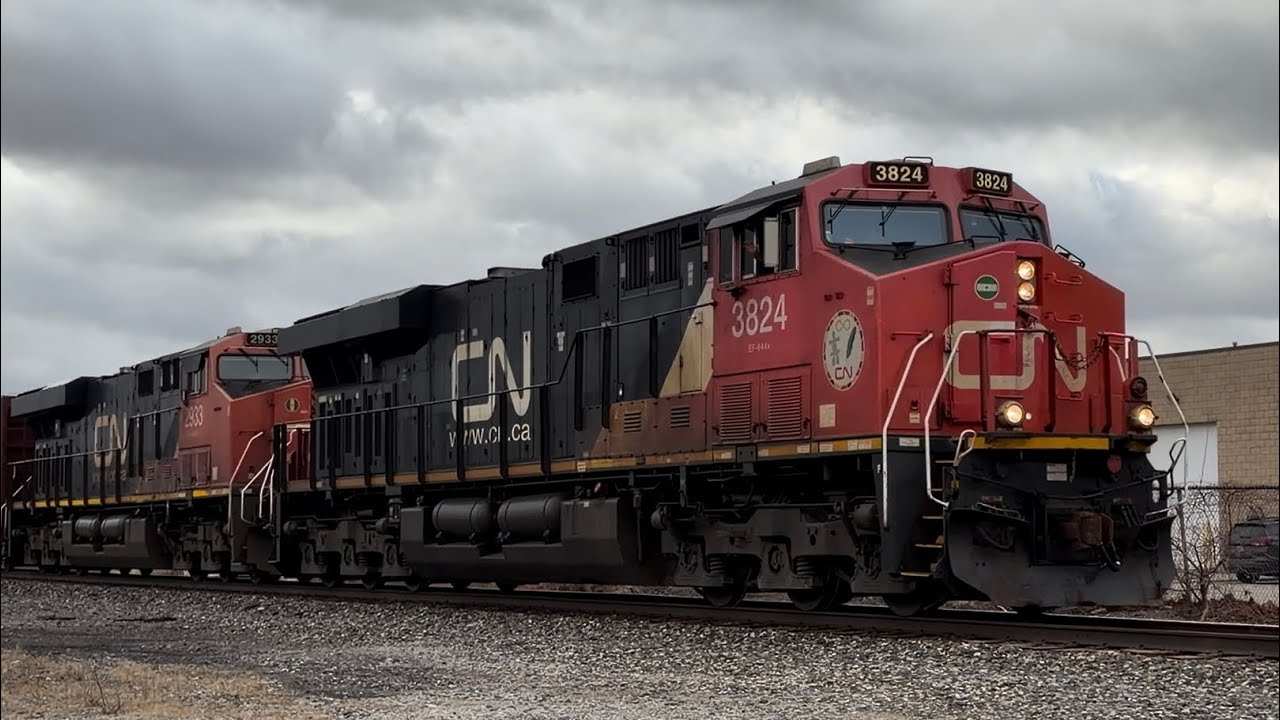Canadian National Ex Citi Rail Heritage Unit Returns On The Mt Clemens Sub! 