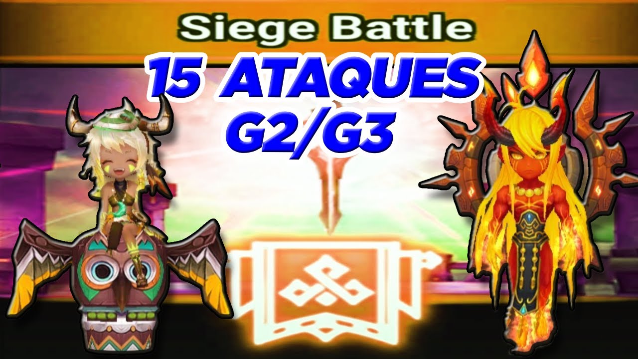 15 TIMES DO META ATUAL G2 E G3 SIEGE no Summoners War |By: Clã Destino