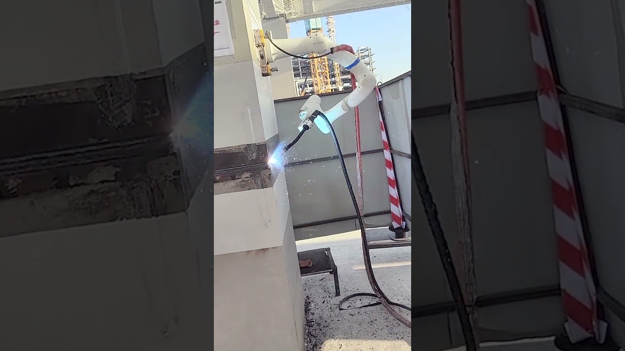 Robotic Welding of a Load-Bearing Steel Column Joint at a Construction Site