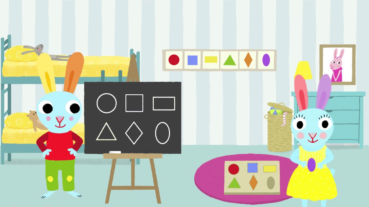 Apprendre les formes : rond, carré, triangle, rectangle, losange et ovale