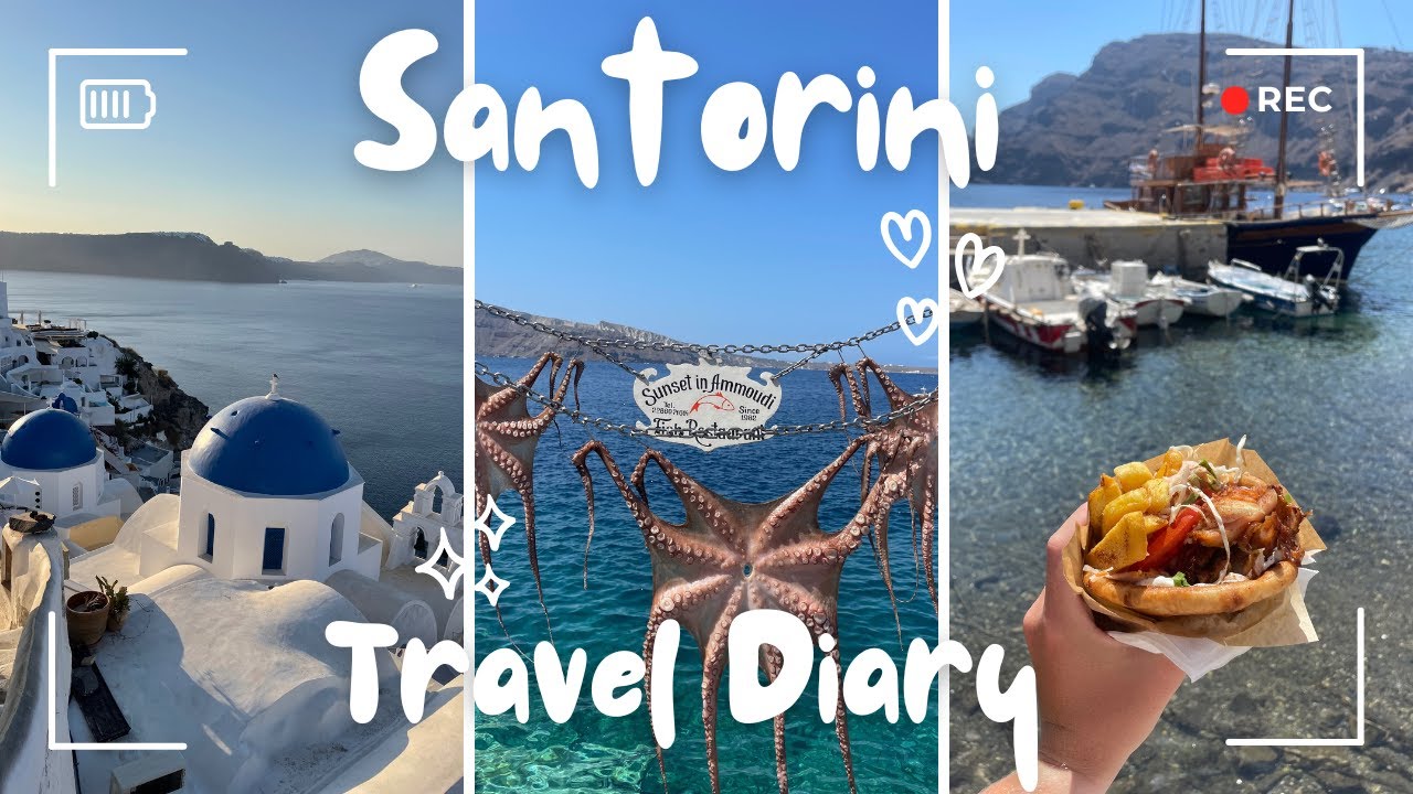 Видеоблог о путешествии на Санторини 🇬🇷🍹🐙