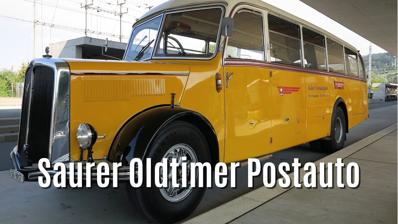 Fahrt mit einem Saurer Oldtimer Postauto