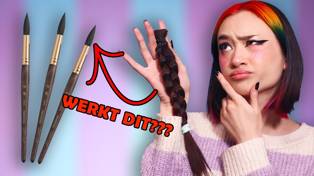 KWASTEN MAKEN VAN MIJN HAAR | WERKT DIT?? | Experiment