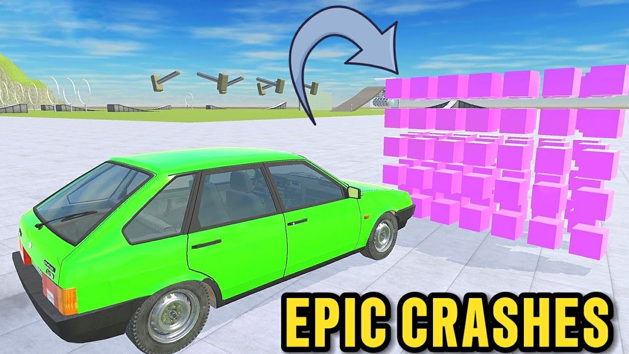 VAZ Car vs MAGIC WALL 😱 Insane Destruction! | Vaz Crash Test Simulator 2