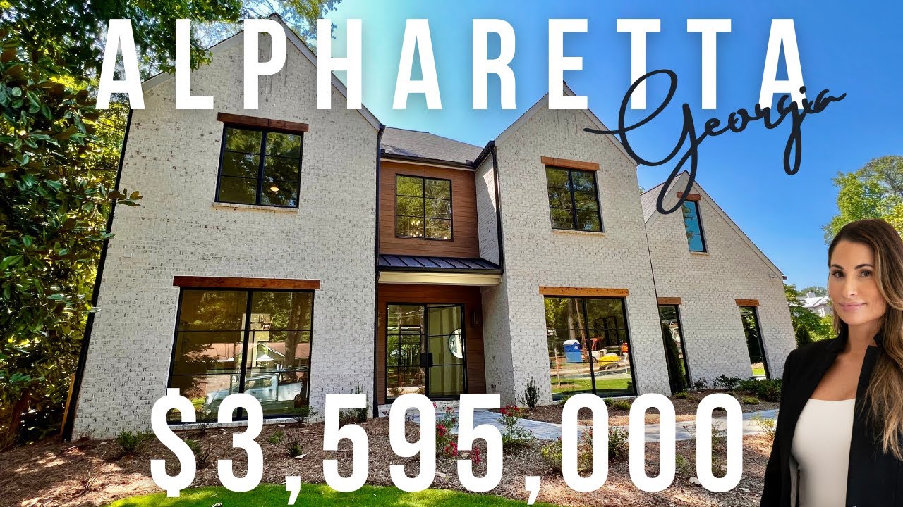 Tour a $3.6M Custom Luxury Home in Downtown Alpharetta | Alpharetta Georgia | Atlanta Real Estate