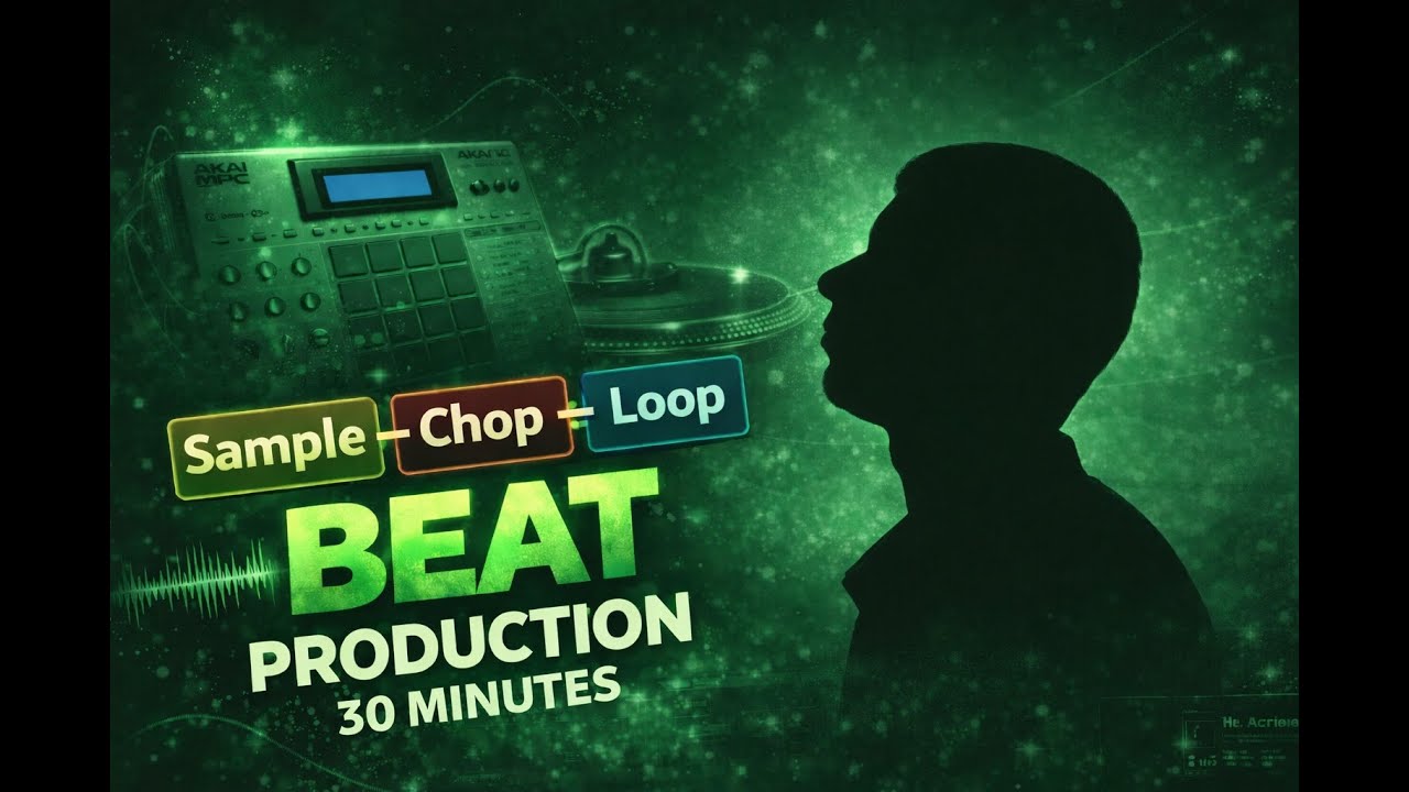 QUICK BEAT 30 MINUTES, JAZZ SAMPLE BEATMAKING HIP HOP - YOUTUBE / TWITCH - AKAI MPC