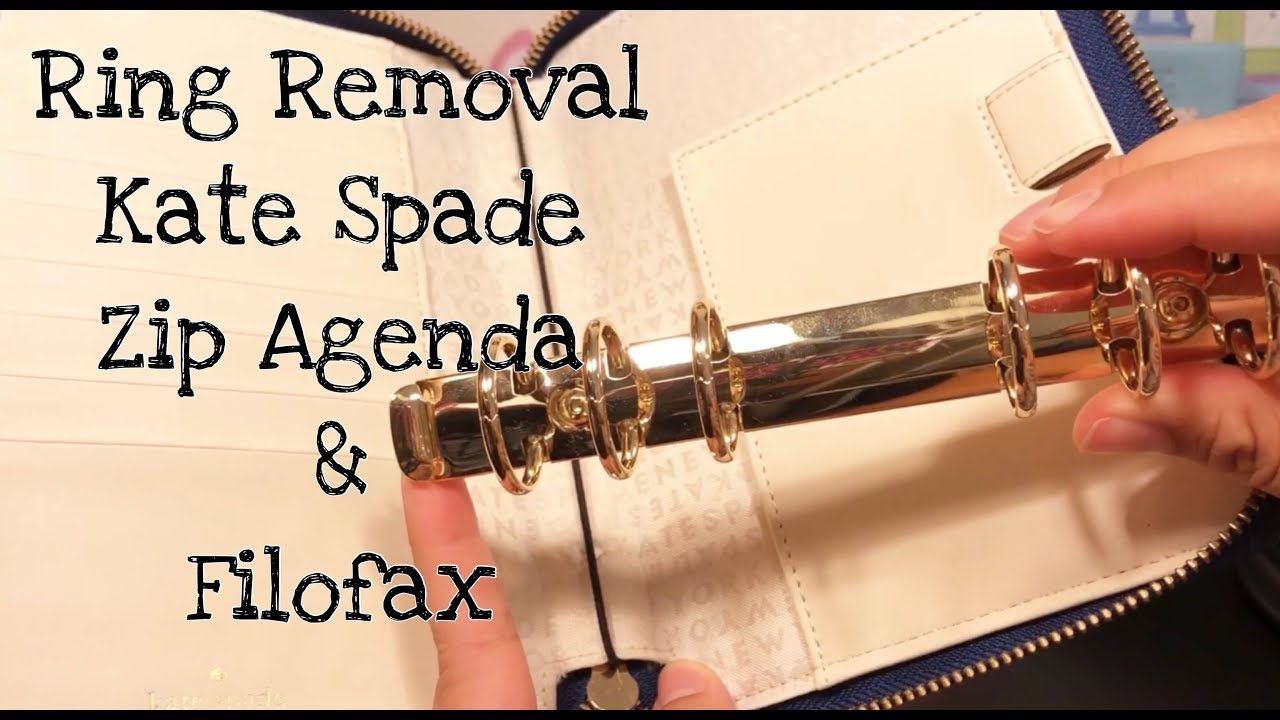 Kate Spade Wellesley Planner Ring Removal