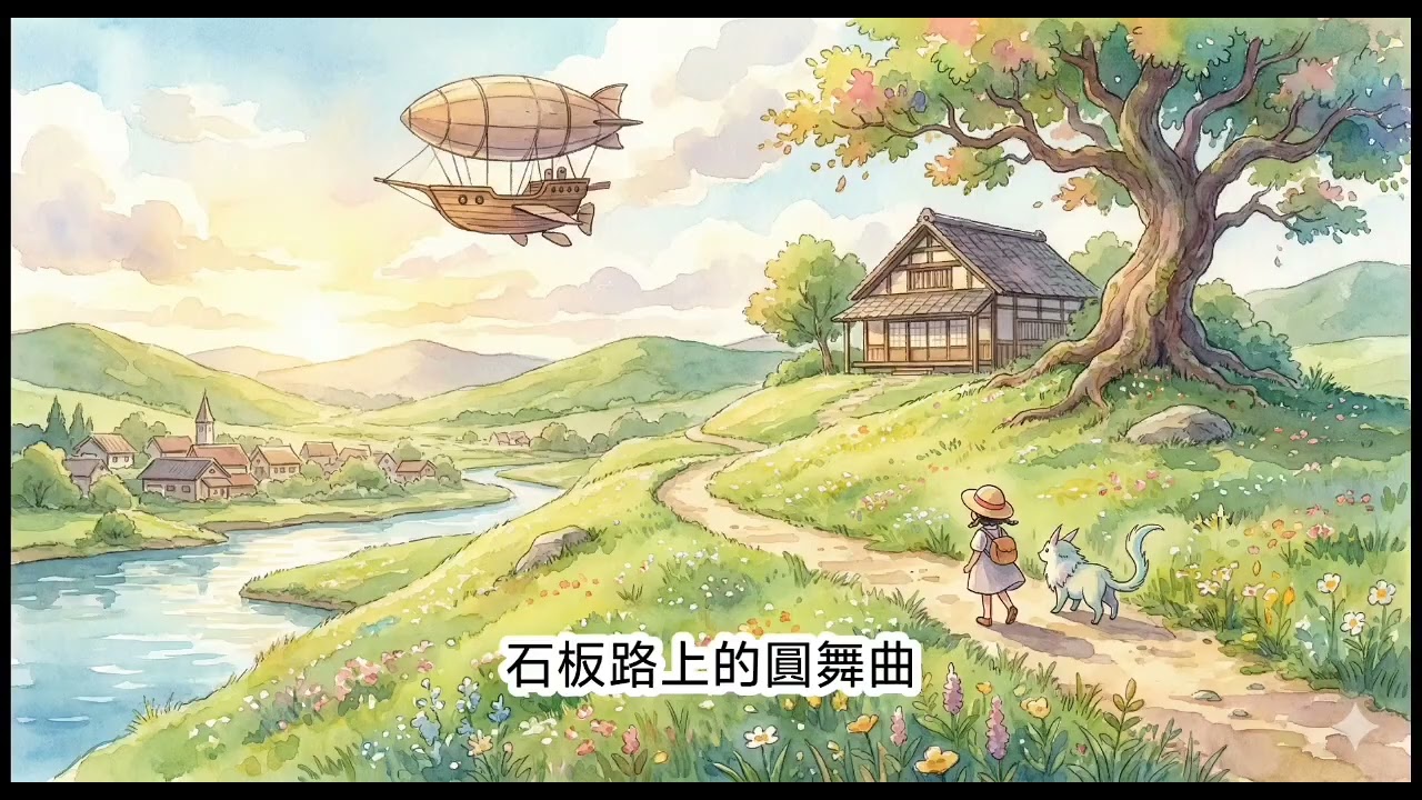 無廣告 一小時不間斷【吉卜力風格BGM】石板路上的圓舞曲 🍞✨ 一首帶你去冒險的暖心歌曲#吉卜力風格 #原創歌曲 #宮崎駿氛圍 #日系音樂 #動畫音樂 #GhibliStyle 