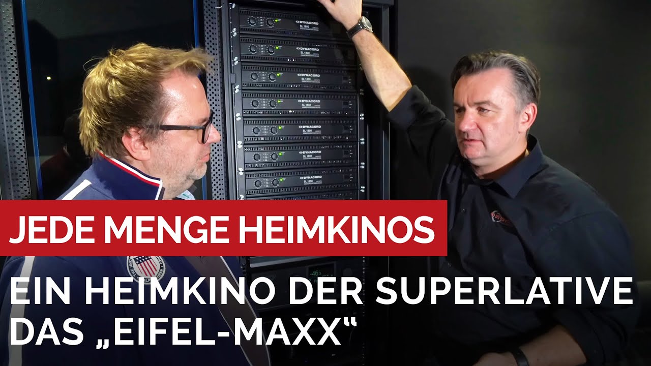Das Eifel-MAXX Heimkino ist wirklich MAXX. Unser Team hat wieder geplant und gebaut.