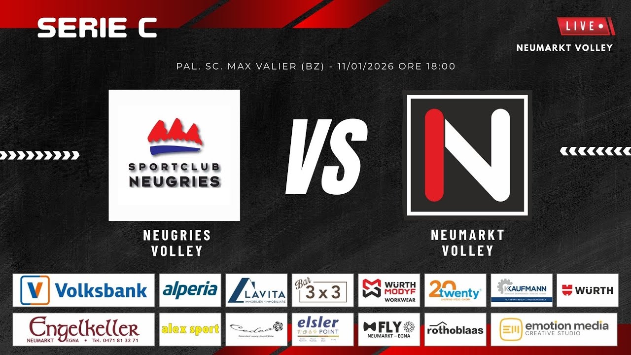 Campionato Serie C - Trentino Alto Adige |  NEUGRIES VOLLEY - NEUMARKT VOLLEY