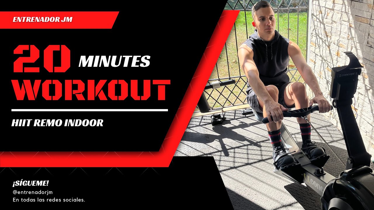 20 Minutes HIIT Rowing Workout | HIIT de 20 minutos en el remo | Entrenador JM