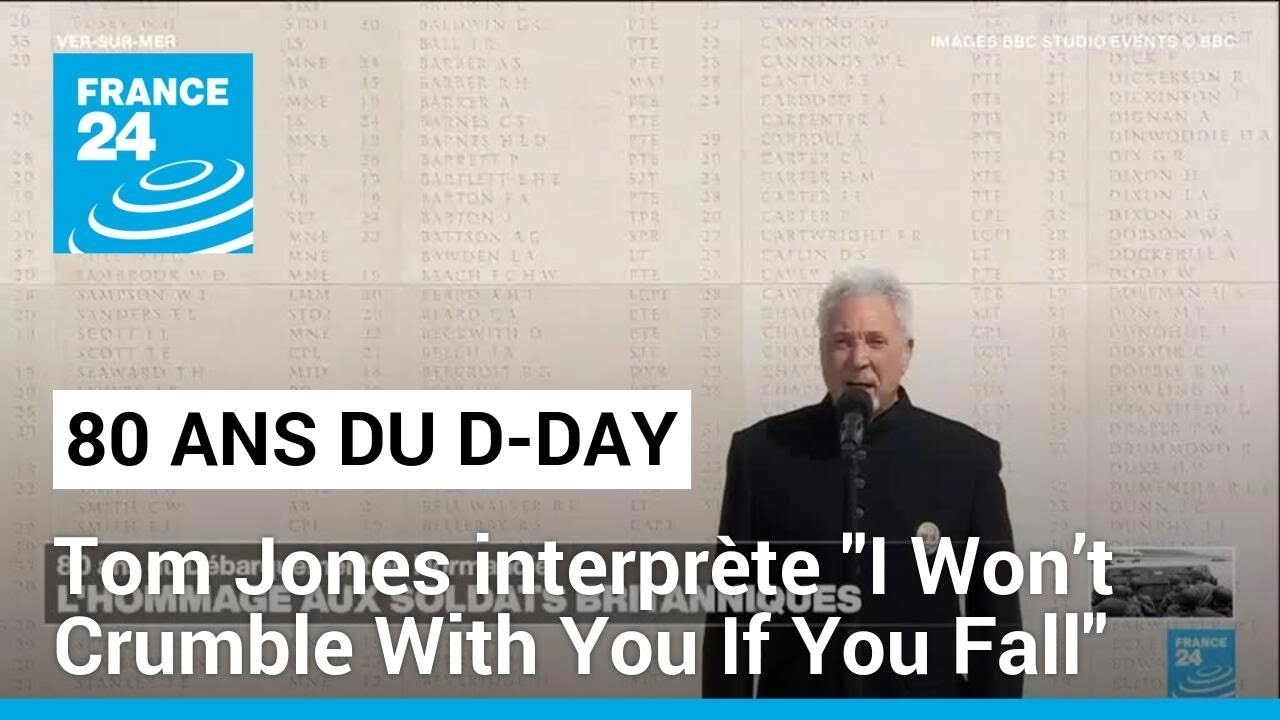 80 ans du D-Day : le chanteur Tom Jones interprète 